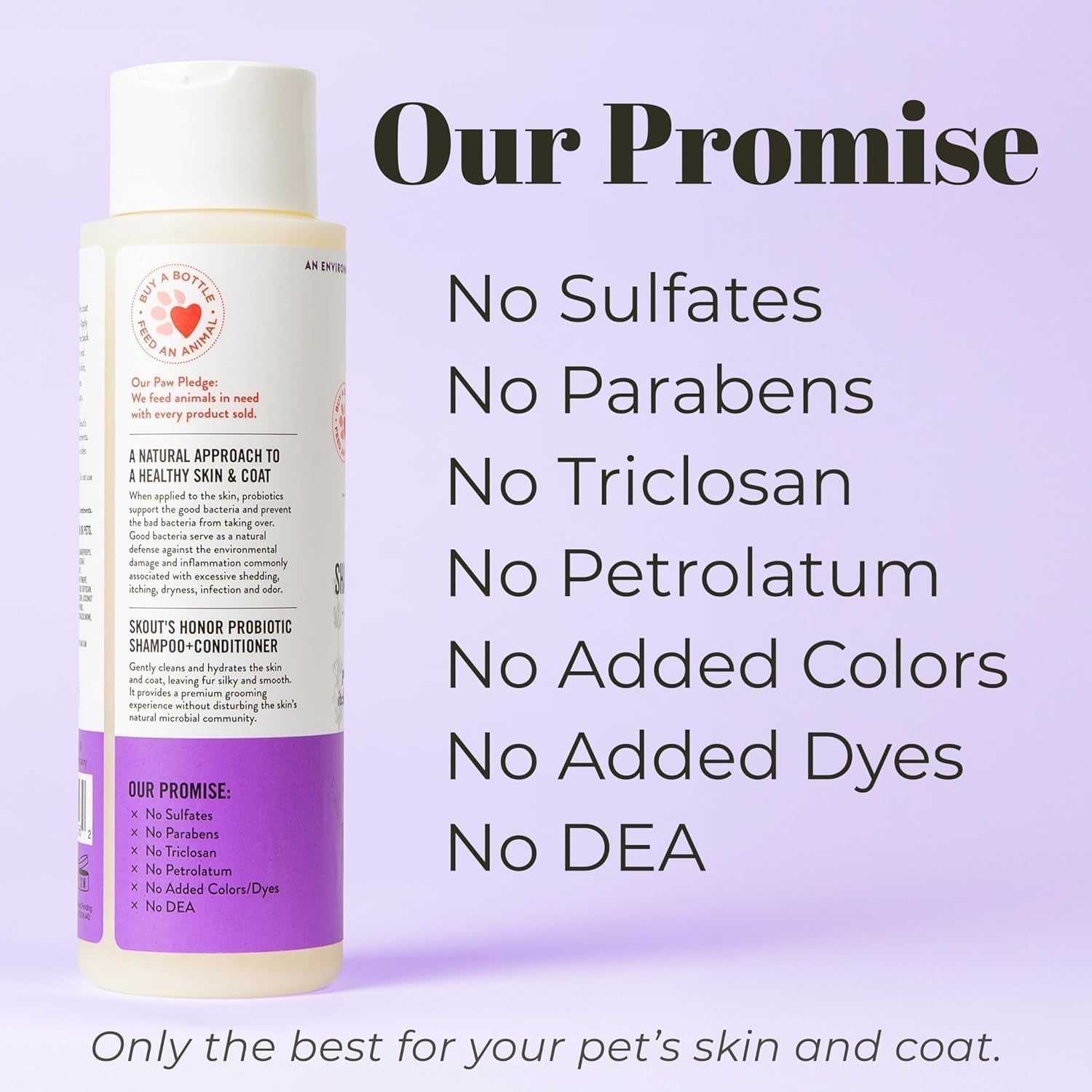Bundle Probiotic Detangler Grooming Set for Dogs Cats Lavender