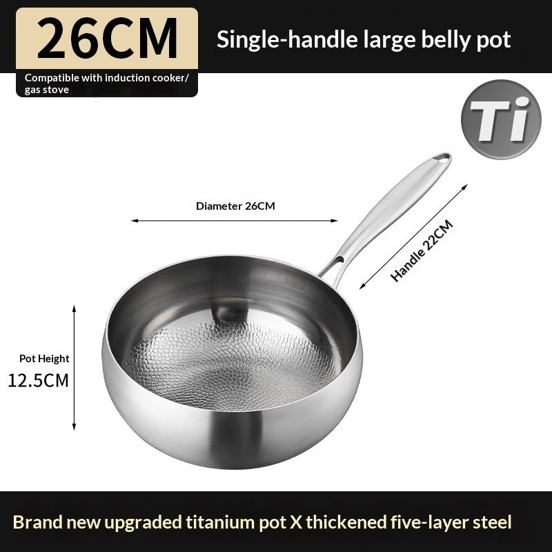 Pure Titanium Wok For Stir-frying