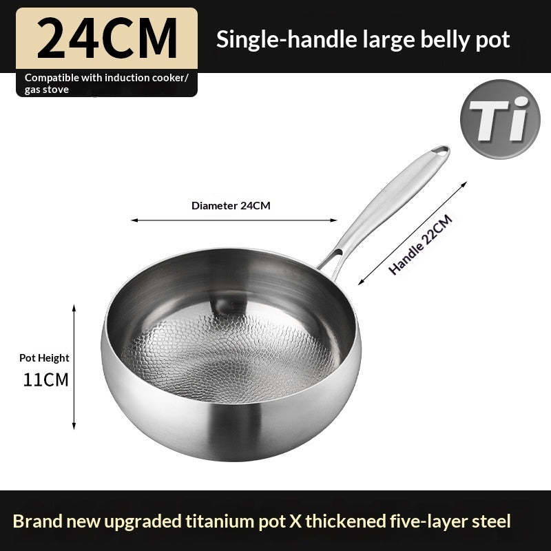 Pure Titanium Wok For Stir-frying