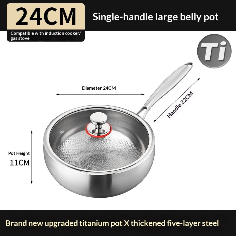Pure Titanium Wok For Stir-frying