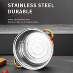 12 - piece wine - red non - stick stainless - steel soup pot set, induction - friendly for kitchen use.