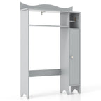 Wood Over the Toilet Bathroom Space Saver with Paper Holder and Shelf