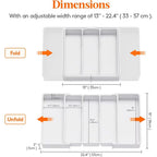 Expandable Utensil Organizer for Kitchen Drawers Large Silverware Drawer Organizer Divider Adjustable Cooking Utensil Tray