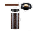 Coffee Beans Vacuum Sealed Tank Transparent Glass Food Storage Jars Household Moisture-proof Air Extraction Airtight Container
