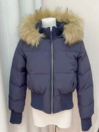 Women Thick Winter Parka Faux Fur Hood Wind Resistant Padded Coat Long Sleeve Casual Street Daily Warm Outer Jacket Fashion New