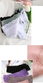 Sexy Lace Cotton Brazilian Pants Women Low Waist Panties Underwear Solid Color Ladies Briefs Lingere Underware Comfortable Women
