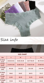 Sexy Lace Cotton Brazilian Pants Women Low Waist Panties Underwear Solid Color Ladies Briefs Lingere Underware Comfortable Women