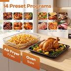 Stainless Steel Countertop Convection Oven with Bake-Silver