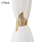 Angel's Wing Curtain Strap Modern Simple Curtain Clip Without Punching And Installation Of Metal Decorative Curtain Buckle Curtain Tiebacks Clips For Window Drapes Holdbacks Decorative Sheer Curtain Tiebacks For Girl' Room