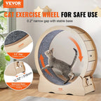 Cat Exercise Wheel Large Silent Wooden Treadmill 35.8in