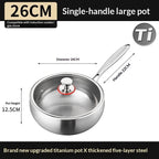 Pure Titanium Wok For Stir-frying