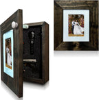 Hidden Gun Safe Picture Frame - Handcrafted Gun Concealment Furniture - Quick Access Picture Frame Safe with Magnetic Lock for Discreet & Secure Gun Storage