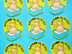 Funny Cat Litter Vinyl Sticker "Litter-ally the Best"