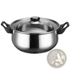 Stainless Steel Cookware Set 12 Piece with Glass Lids