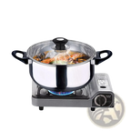 Stainless Steel Cookware Set 12 Piece with Glass Lids