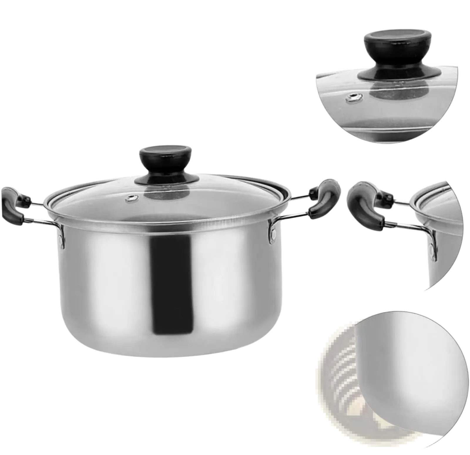 Stainless Steel Induction Cookware Set 5 Pieces